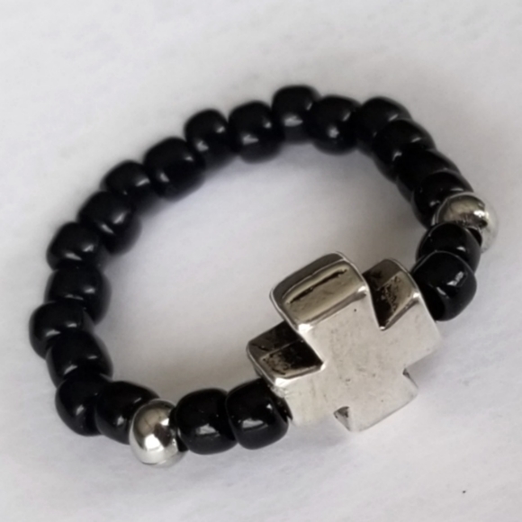 Petite Iron Cross Ring - Picture 3 of 3